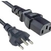 Cabo De Força Tripolar Para Computador 10A 1,2m Preto Xcell