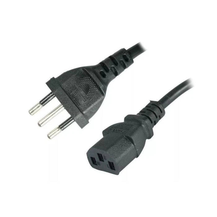 Cabo De Força Tripolar Para Computador 10A 1,2m Preto Xcell