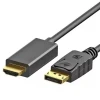 Cabo De Vídeo Displayport Macho Para Hdmi Macho Preto Vinik Cabo De Vídeo Displayport Macho Para Hdmi Macho Preto Vinik