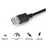 Cabo Extensor Usb A 2,0M P/ F 1M Puamf2-1 Novo