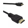 Cabo Hdmi Macho Para Micro Usb Macho 2M Preto Novo Cabo Hdmi Macho Para Micro Usb Macho 2M Preto Novo