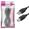 Cabo Usb 2.0 Para Impressora 5 Metros Cor Preto 5+ Cabo Usb 2.0 Para Impressora 5 Metros Cor Preto 5+