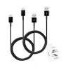 Cabo Usb Para Tipo-C Com 2 Unidades Cor Preto Samsung
