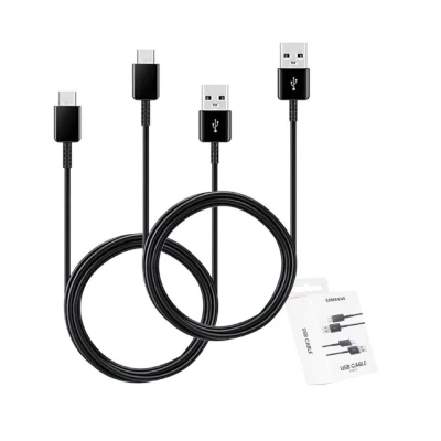 Cabo Usb Para Tipo-C Com 2 Unidades Cor Preto Samsung