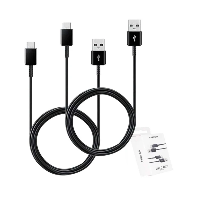Cabo Usb Para Tipo-C Com 2 Unidades Cor Preto Samsung