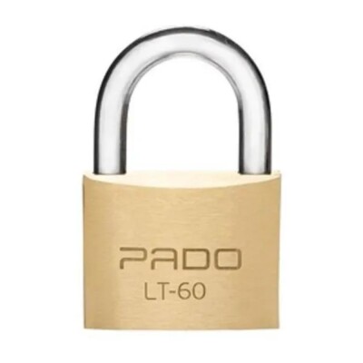 Cadeado Latão 60Mm Pado P/ Armário Bicicleta Mala Dourado