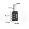 Cadeado Pequeno Com Segredo 20mm Cor Preto Vonder