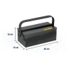 Caixa De Ferramentas Metal 3 Gavetas 40x19x16cm Vonder