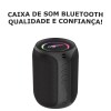 Caixa De Som Bluetooth Portátil 10W IPX4 RGB Azul Imenso X06