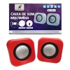 Caixa De Som Para Pc 5W Usb + P2 Vermelha X-cell Xc-Cm-13 Caixa De Som Para Pc 5W Usb + P2 Vermelha X-cell Xc-Cm-13
