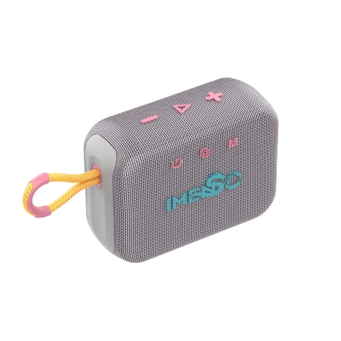 Caixa De Som Portátil Bluetooth 10W IPX6 Cinza Imenso X34 Caixa De Som Portátil Bluetooth 10W IPX6 Cinza Imenso X34