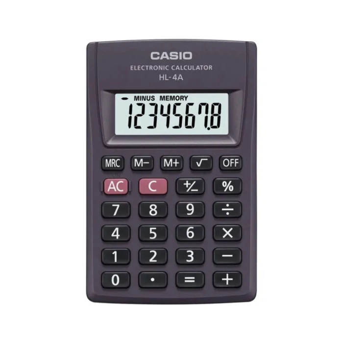 Calculadora De Bolso 8 Digitos Hl4a Preta Casio Novo