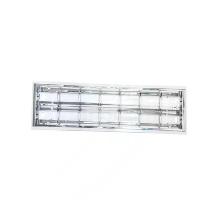 Calha De Embutir Para 2x Lâmpada Led T8 120cm Cor Branca