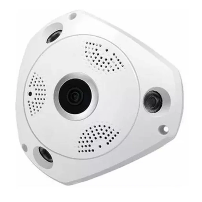 Câmera De Segurança Panoramica Vr Cam Branca Novo