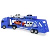 Caminhão Cegonheira com 4 carros Voyager Roma Azul Novo