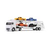 Caminhão Cegonheira com 4 carros Voyager Roma Branco 1354