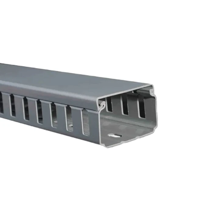 Canaleta Com Ranhadura Quadrada 25X25mm Dexson Cinza Canaleta Com Ranhadura Quadrada 25X25mm Dexson Cinza