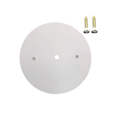 Canopla Plana 12Cm Branco Sky-1300Br Com Acabamento Resistente
