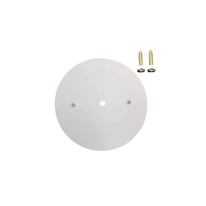 Canopla Plana 12Cm Branco Sky-1300Br Com Acabamento Resistente