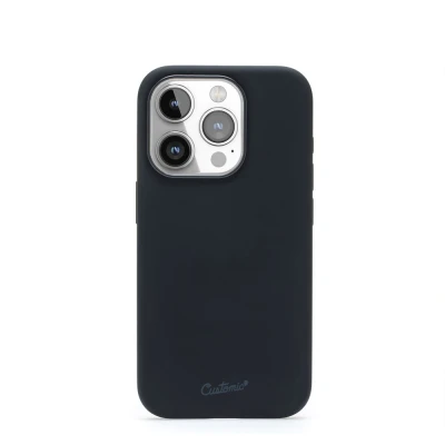 Capa Customic Silicone Preto Compatível Com Iphone 15 Novo