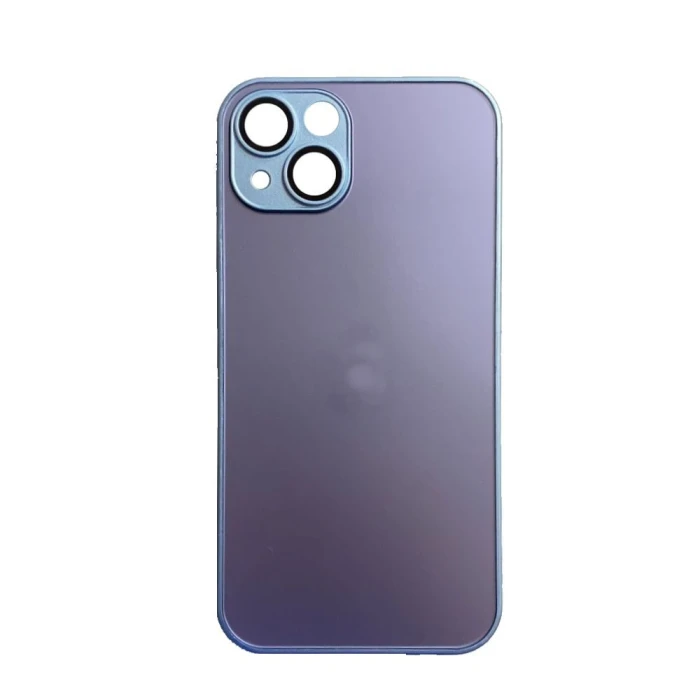 Capa De Vidro Fosco Azul Sierra E Roxo Compatível Iphone 13