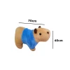 Capivara De Pelúcia Agenor Com Roupa Azul GG Mury Baby Capivara De Pelúcia Agenor Com Roupa Azul GG Mury Baby