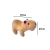 Capivara De Pelúcia Com Laço Rosa Filó Tam G Mury Baby Capivara De Pelúcia Com Laço Rosa Filó Tam G Mury Baby
