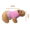 Capivara De Pelúcia Com Vestido Rosa Filó Tam P Mury Baby Capivara De Pelúcia Com Vestido Rosa Filó Tam P Mury Baby