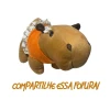 Capivara De Pelúcia Filó Com Vestido Laranja P Mury Baby Capivara De Pelúcia Filó Com Vestido Laranja P Mury Baby