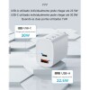 Carregador Dual USB Type-C 30W T51 DP Compatível Rock Space