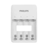 Carregador Para Pilhas AA/AAA Com Micro Usb Philips Branco Carregador Para Pilhas AA/AAA Com Micro Usb Philips Branco