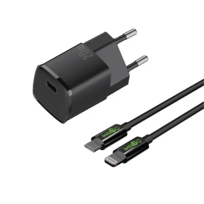 Carregador Rápido Tipo-C Para Lightning 20W Preto Ims-221PL