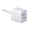 Carregador Usb A+C Cabo Pronlogador 1,5M 3A Force Novo Carregador Usb A+C Cabo Pronlogador 1,5M 3A Force Novo