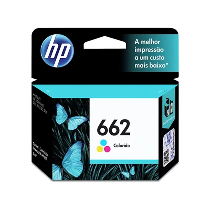 Cartucho De Tinta Hp 662 Colorido Cz104Ab Novo