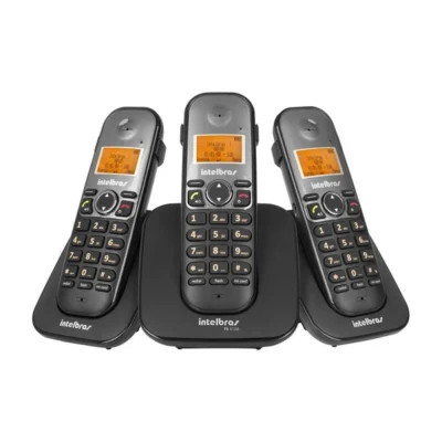 Combo Telefone Sem Fio Intelbras + Dois Adicionais TS 5123