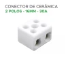 Conector Bipolar Cerâmica Para Chuveiro 2 Polos 16MM 30A Conector Bipolar Cerâmica Para Chuveiro 2 Polos 16MM 30A