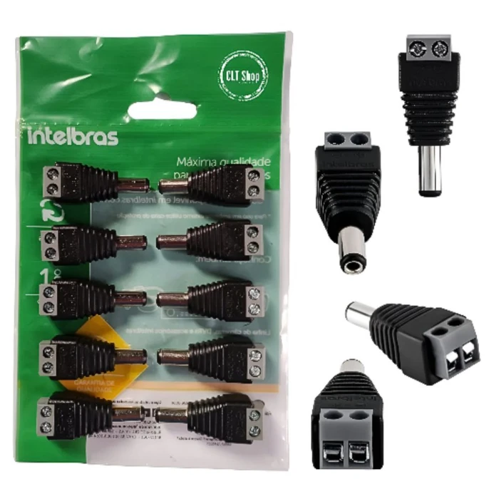 Conector Conex 1000 P4 Macho 10 Unidades Intelbras