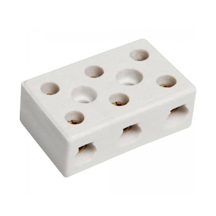 Conector Elétrico De Porcelana Com 3 Polos 16mm Storm