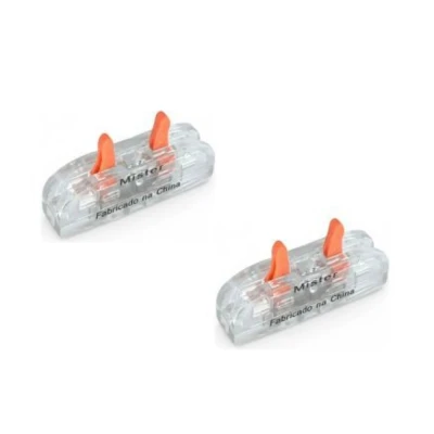 Conector Emenda Rápido Linear 1f 2pcs 0,8-4,0mm Para Cabos