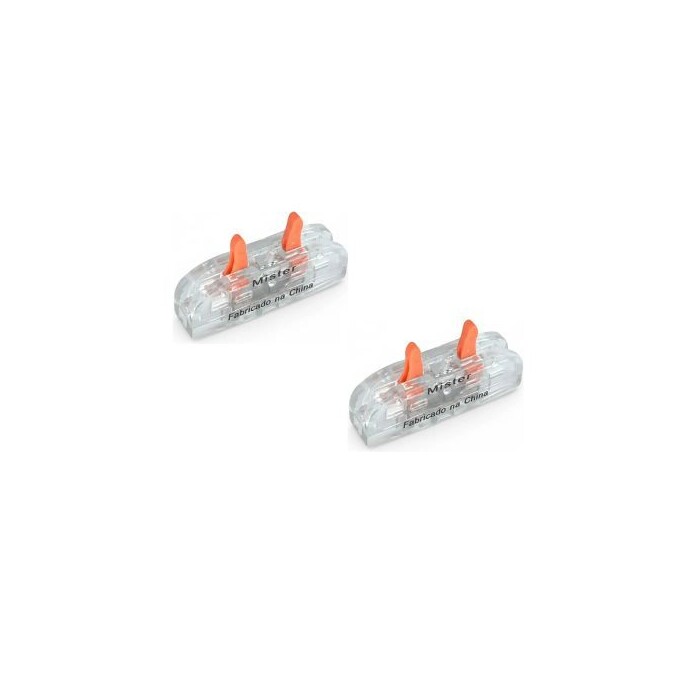 Conector Emenda Rápido Linear 1f 2pcs 0,8-4,0mm Para Cabos