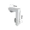 Conector Para Perfil De Embutir Em L Fino 12mm Branco