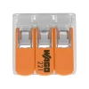 Conector Wago Para 3 Fios 0,8/6mm 32A Unidade Novo Conector Wago Para 3 Fios 0,8/6mm 32A Unidade Novo