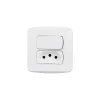 Conjunto 1 Interruptor Simples + 1 Tomada 10a Sobrepor