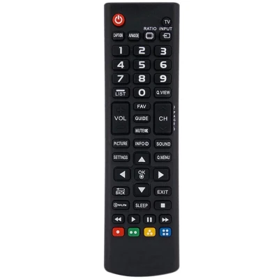 Controle Remoto Compatível Com Tv Lg Led/Lcd Preto Pix
