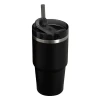 Copo Térmico Quencher Stanley 591ml C/ Canudo Cor Preto Copo Térmico Quencher Stanley 591ml C/ Canudo Cor Preto