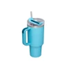 Copo Térmico Quencher Tumbler Stanley Cor Azul Celeste 1.18L Copo Térmico Quencher Tumbler Stanley Cor Azul Celeste 1.18L
