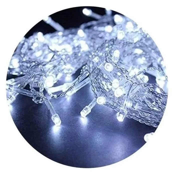 Cordão Decorativo Micro 50 Leds Branco Á Pilha Novo