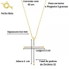 Corrente e Pingente Banhado Dourado Cruz Tamanho 45 Novo Corrente e Pingente Banhado Dourado Cruz Tamanho 45 Novo