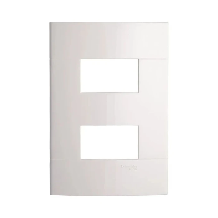 Decor Placa 4X2 Para Modulos Branco Scheneider Novo
