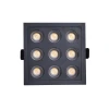 Downlight Embutir Powerus 18W 3000K Preto Nordecor Novo